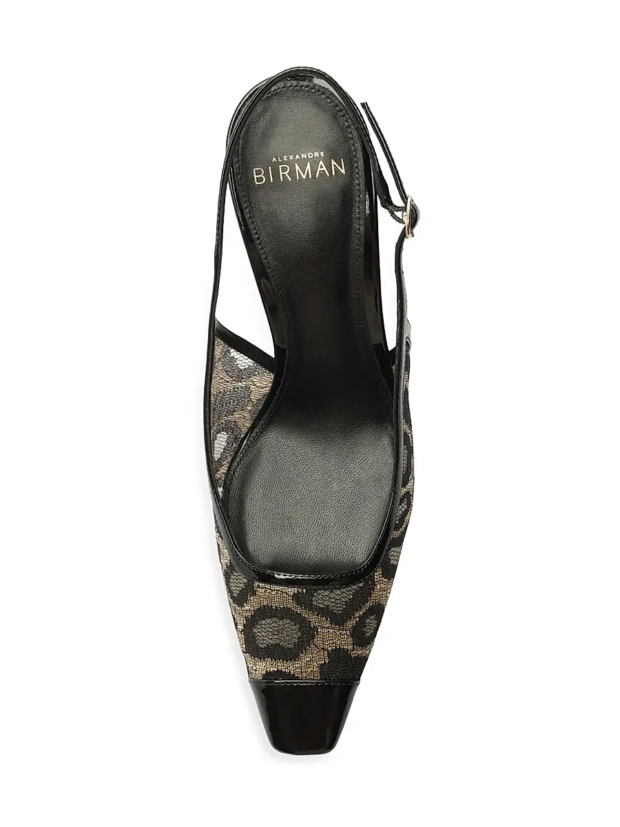 Alexandre Birman Women's Olivia 85MM Printed Slingback Pumps | Thumbnail 9 Alexandre Birman Women's Olivia 85MM Printed Slingback Pumps | Thumbnail 9