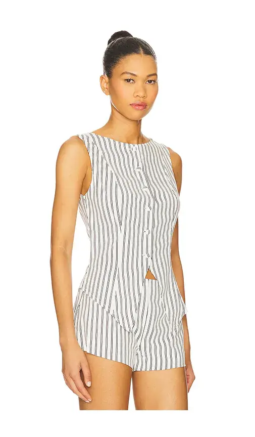 ALL THE WAYS Alerie Button Front Top | Thumbnail 2