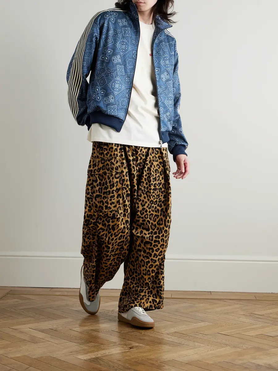KAPITAL Cookie Bandana-Print Striped Shell Track Jacket - Men | Thumbnail 2