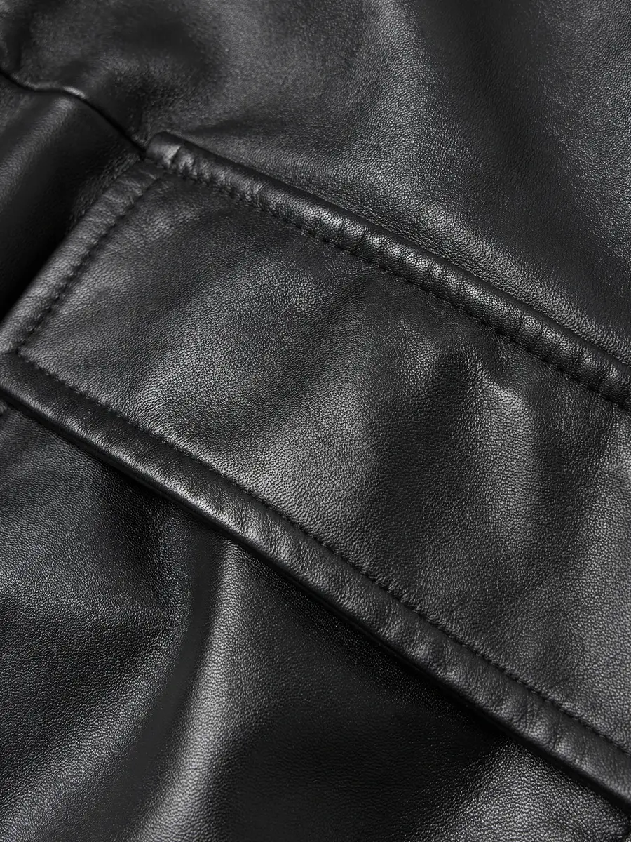 Studio Nicholson Piston Leather Bomber Jacket - Men | Thumbnail 5 Studio Nicholson Piston Leather Bomber Jacket - Men | Thumbnail 5