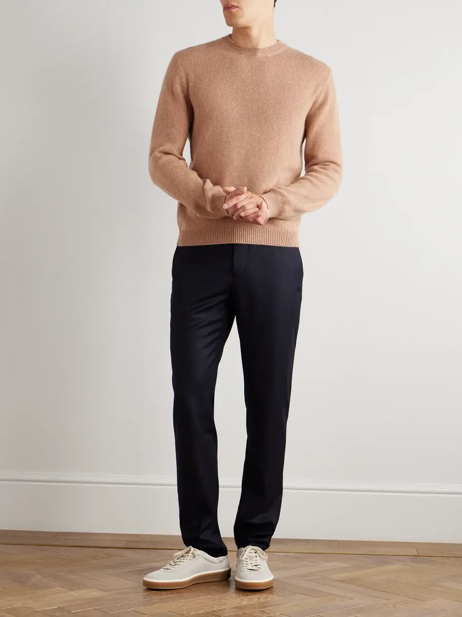 Loro Piana Leisure City Slim-Fit Virgin Wool and Cashmere-Blend Trousers - Men | Thumbnail 2 Loro Piana Leisure City Slim-Fit Virgin Wool and Cashmere-Blend Trousers - Men | Thumbnail 2