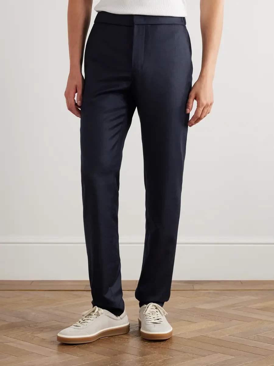 Loro Piana Leisure City Slim-Fit Virgin Wool and Cashmere-Blend Trousers - Men | Thumbnail 3 Loro Piana Leisure City Slim-Fit Virgin Wool and Cashmere-Blend Trousers - Men | Thumbnail 3