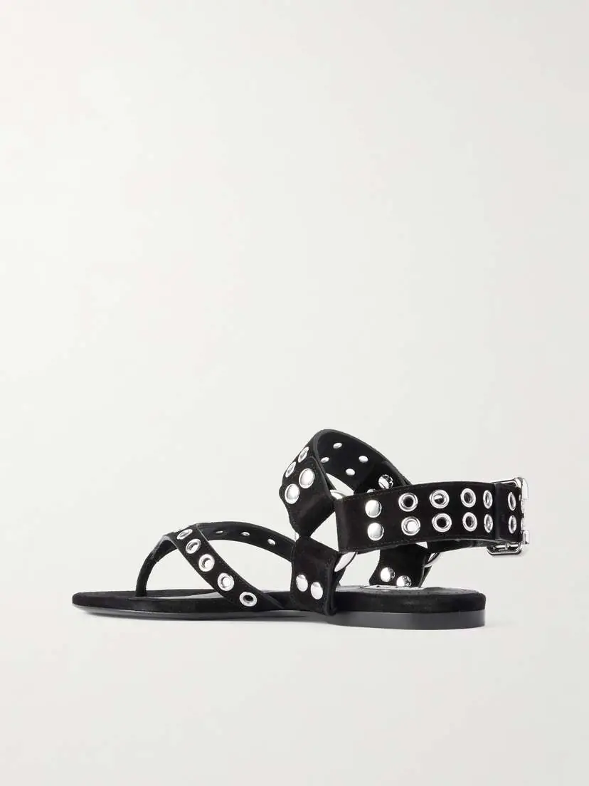 Alaïa Embellished Suede Sandals | Thumbnail 3
