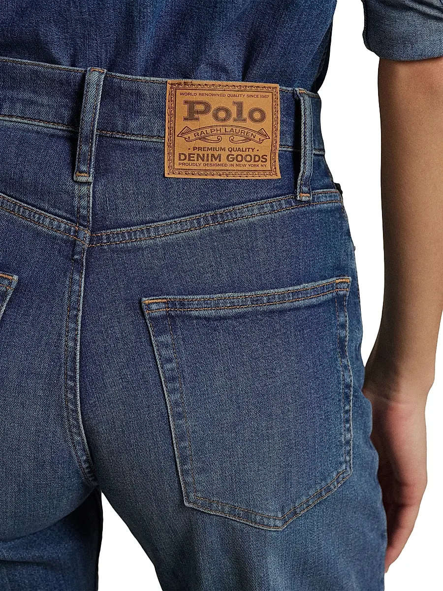 Polo Ralph Lauren Women's High-Rise Straight-Leg Jeans | Thumbnail 6 Polo Ralph Lauren Women's High-Rise Straight-Leg Jeans | Thumbnail 6