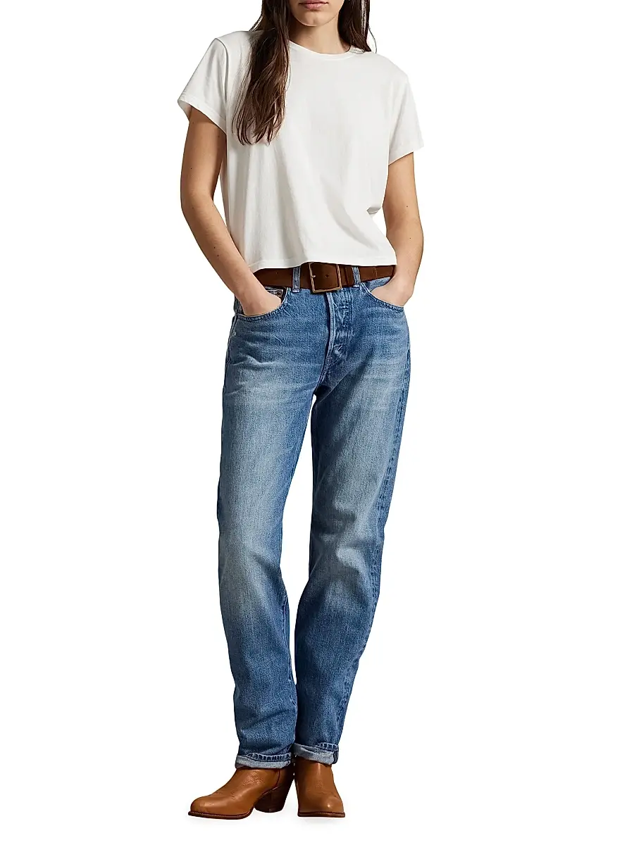 Polo Ralph Lauren Women's High-Rise Straight-Leg Jeans | Thumbnail 2 Polo Ralph Lauren Women's High-Rise Straight-Leg Jeans | Thumbnail 2