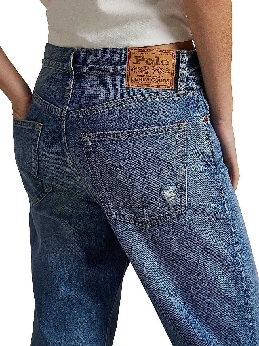 Polo Ralph Lauren Women's High-Rise Straight-Leg Jeans | Thumbnail 6 Polo Ralph Lauren Women's High-Rise Straight-Leg Jeans | Thumbnail 6
