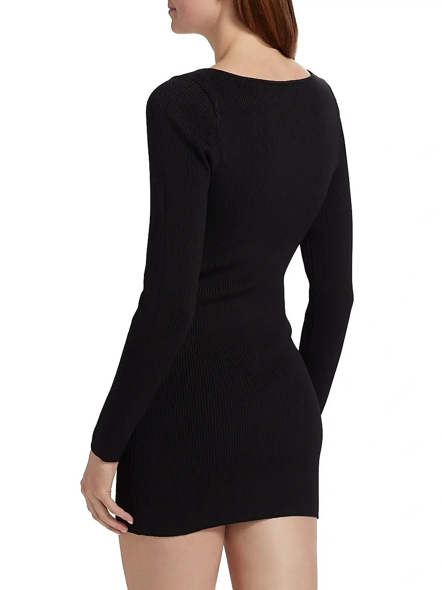 Ramy Brook Women's Lyl U-Ring Long-Sleeve Minidress | Thumbnail 5 Ramy Brook Women's Lyl U-Ring Long-Sleeve Minidress | Thumbnail 5