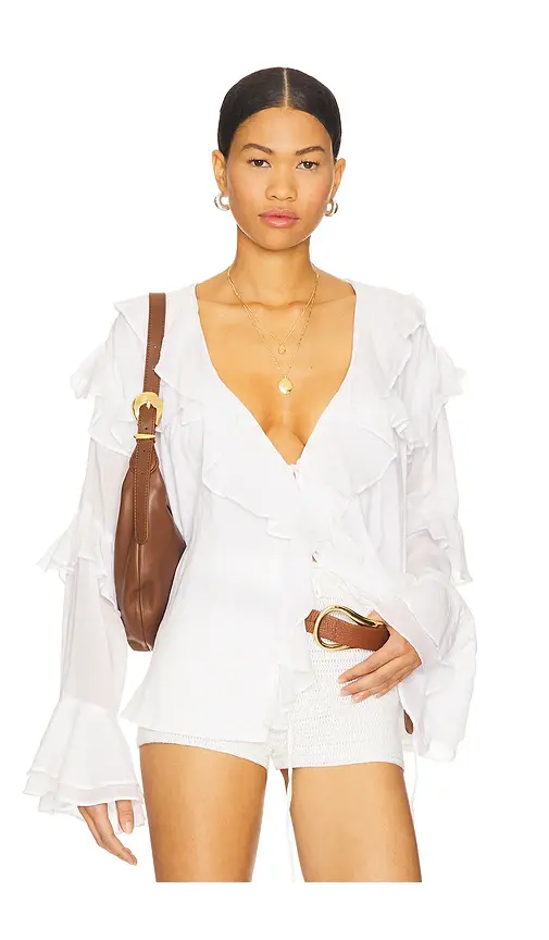 Show Me Your Mumu Joss Ruffle Top | Image 1 Show Me Your Mumu Joss Ruffle Top | Image 1