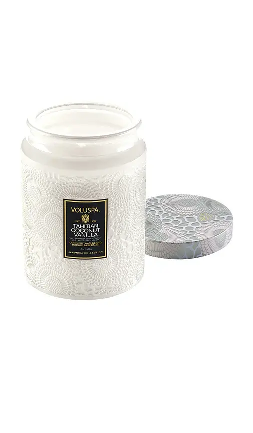 Voluspa Tahitian Coconut Vanilla Large Jar Candle | Thumbnail 2 Voluspa Tahitian Coconut Vanilla Large Jar Candle | Thumbnail 2