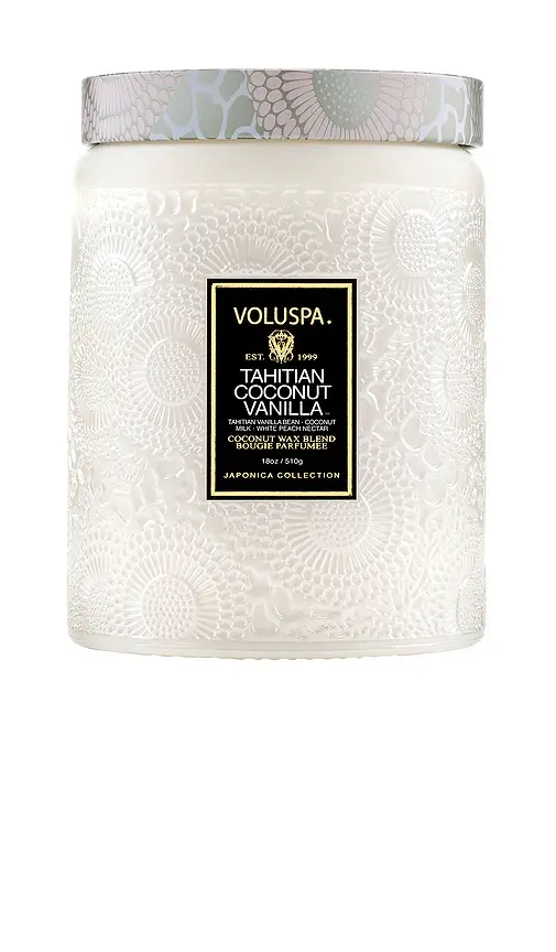 Voluspa Tahitian Coconut Vanilla Large Jar Candle