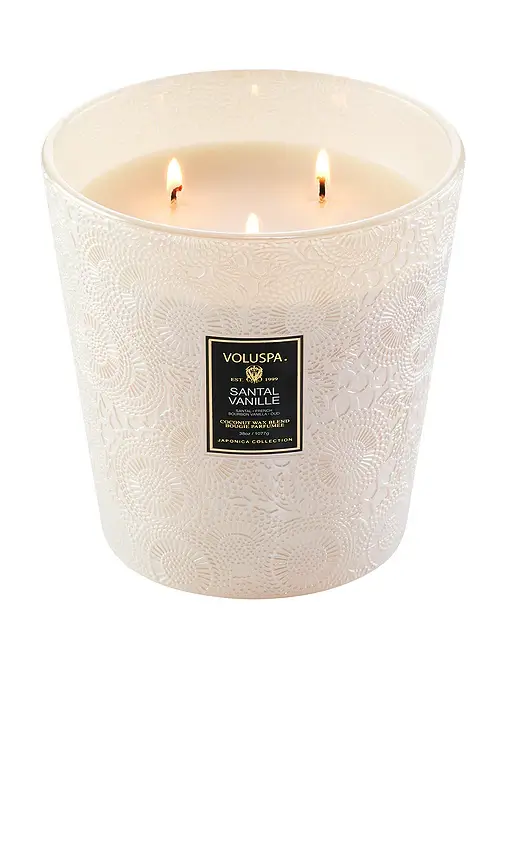 Voluspa Santal Vanille 3 Wick Hearth Candle | Thumbnail 2