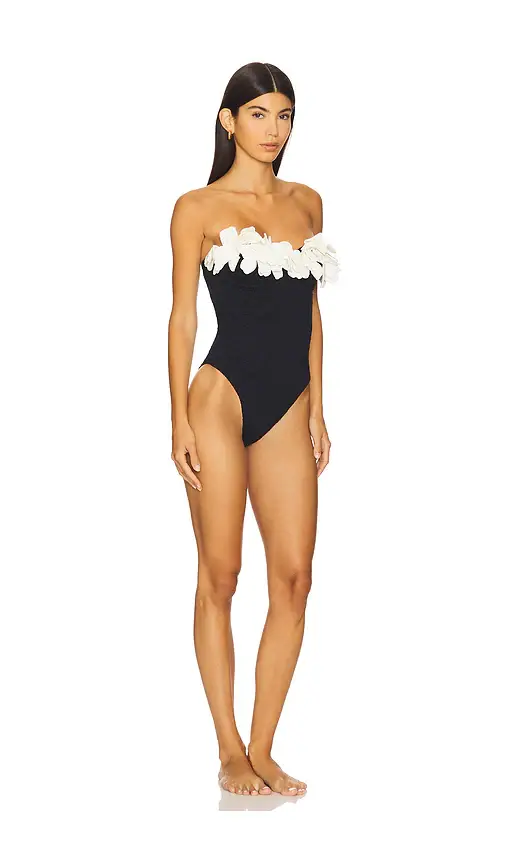 PatBo Breeze Jacquard Flower Applique One Piece | Thumbnail 2 PatBo Breeze Jacquard Flower Applique One Piece | Thumbnail 2