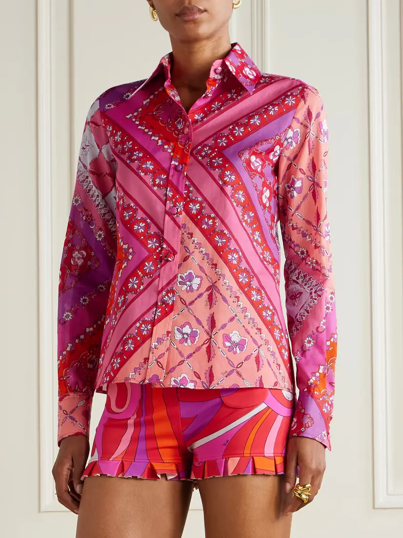 PUCCI Printed Cotton-muslin Shirt | Thumbnail 3