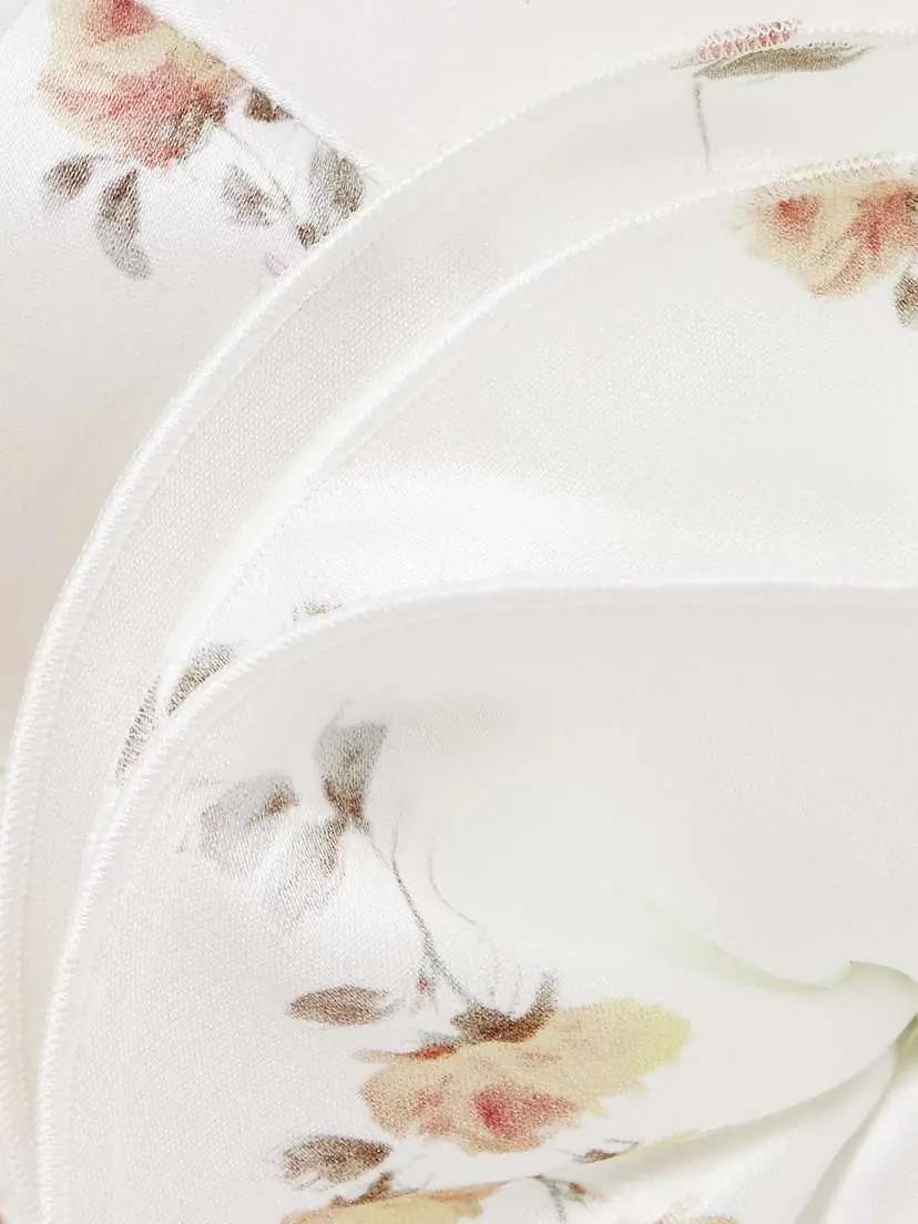 Magda Butrym Appliquéd Floral-print Silk Bustier Top | Thumbnail 4
