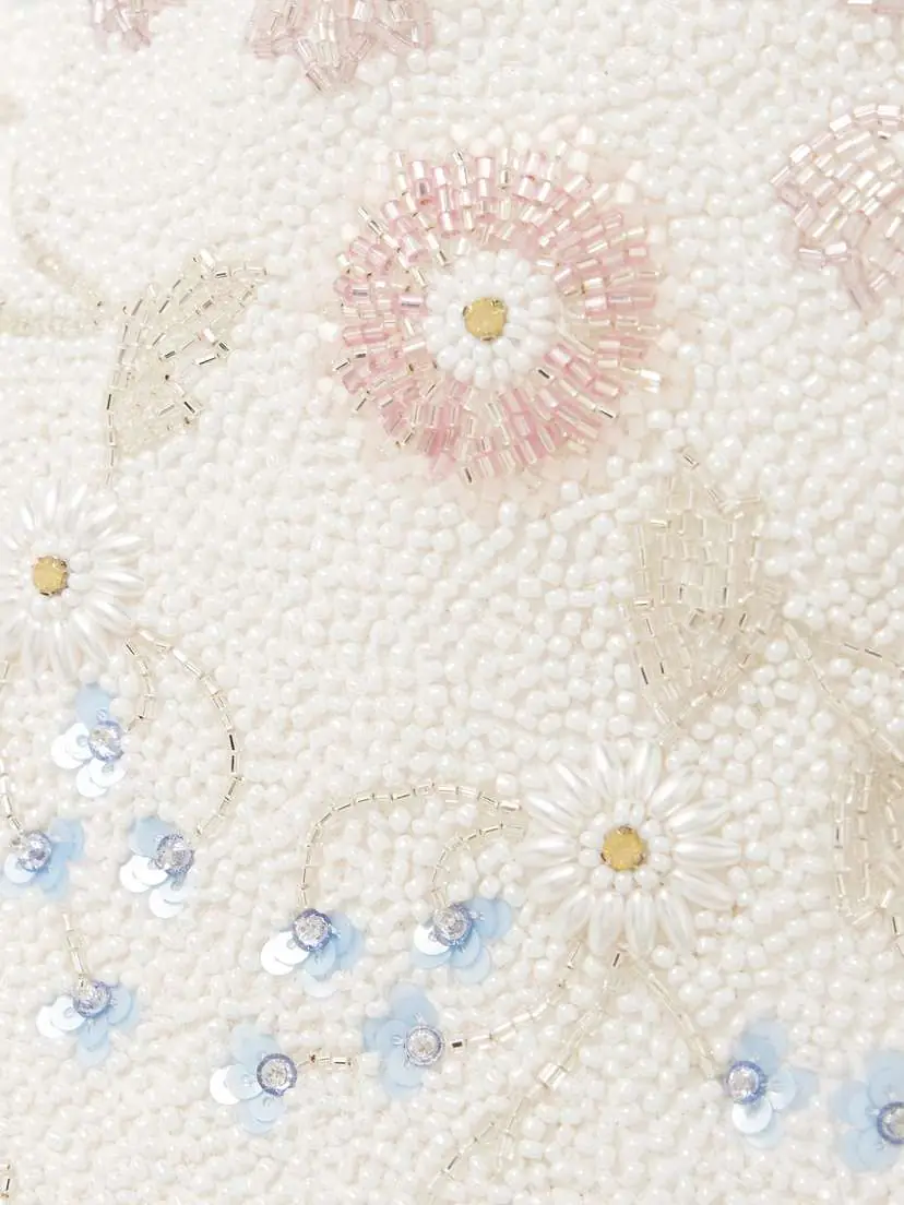 Clio Peppiatt Sophie Embellished Beaded Stretch-tulle Bustier Top | Thumbnail 4 Clio Peppiatt Sophie Embellished Beaded Stretch-tulle Bustier Top | Thumbnail 4