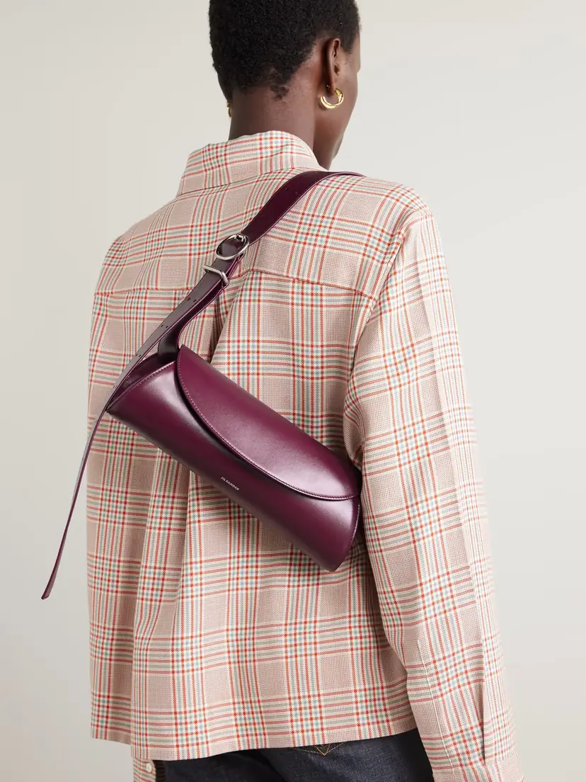 Jil Sander Cannolo Small Leather Shoulder Bag | Thumbnail 2 Jil Sander Cannolo Small Leather Shoulder Bag | Thumbnail 2