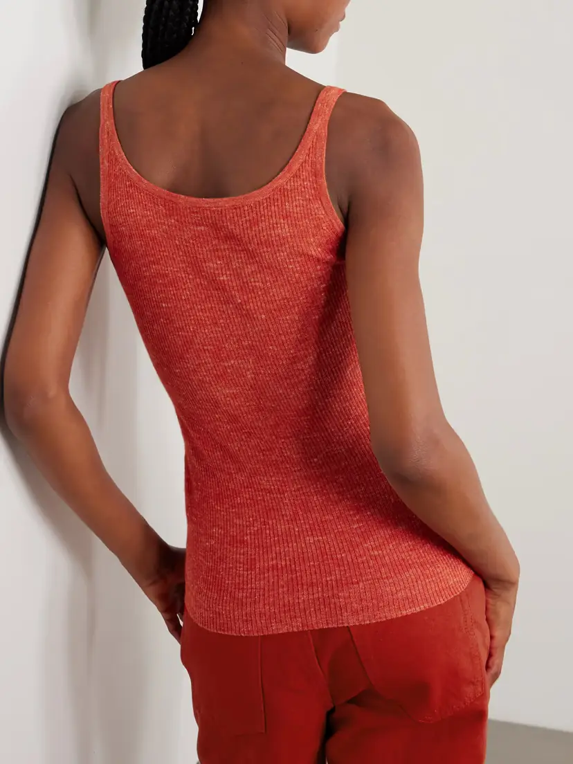 Gabriela Hearst Cinxia Ribbed Cashmere, Silk And Hemp-blend Tank | Thumbnail 4