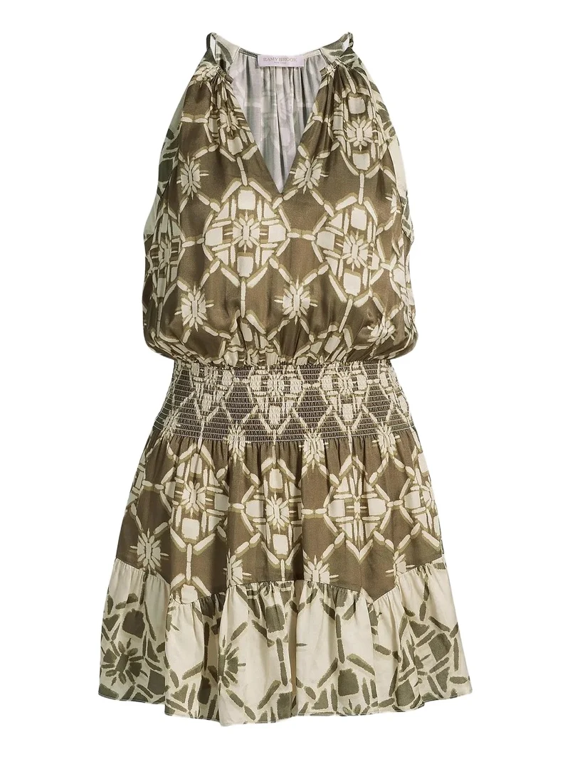 Ramy Brook Women's Isabela Printed Blouson Minidress
