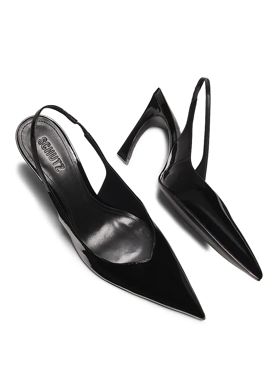 Schutz Women's Lexi 90MM Patent Leather Slingback Pumps | Thumbnail 4 Schutz Women's Lexi 90MM Patent Leather Slingback Pumps | Thumbnail 4