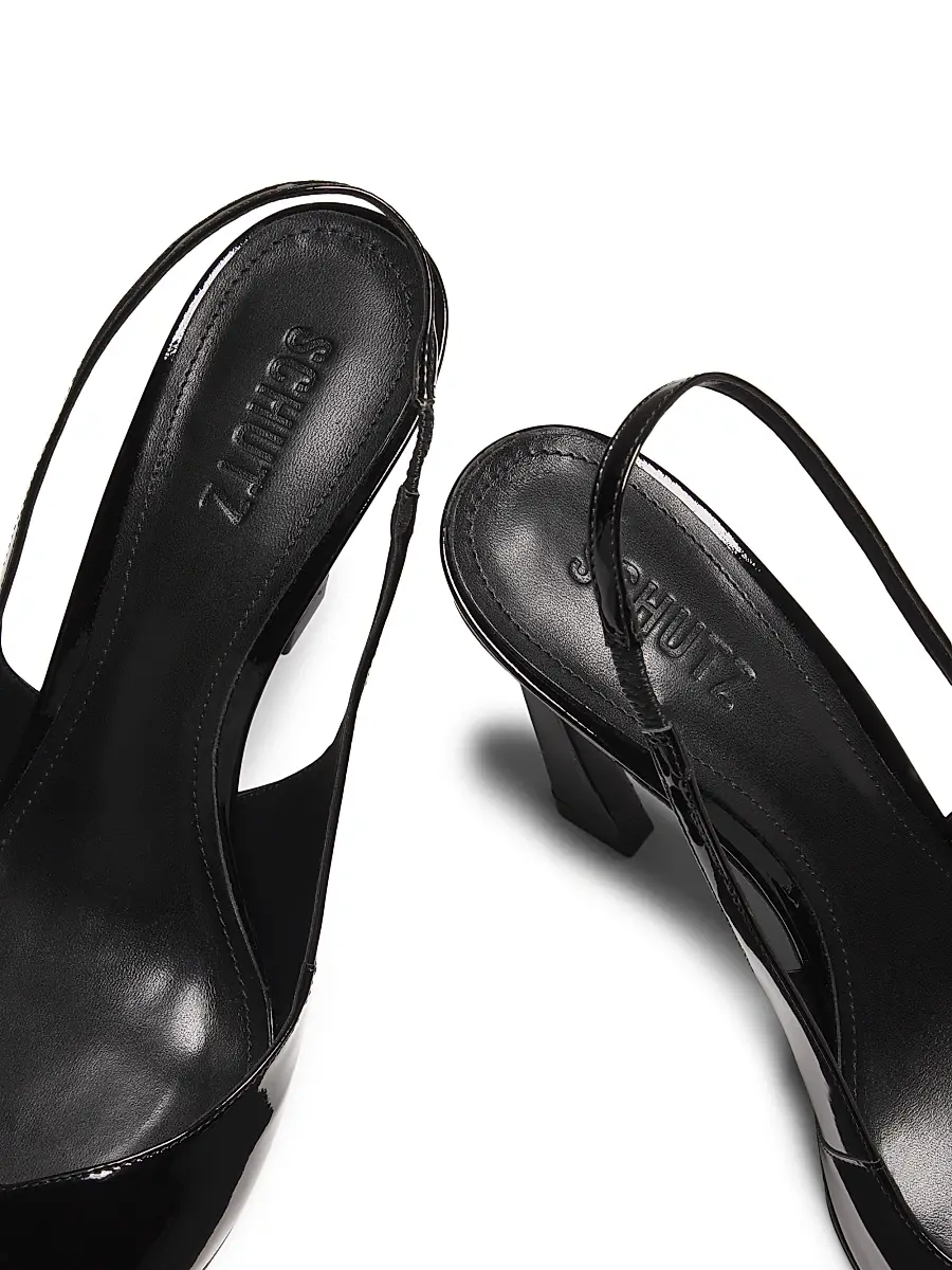 Schutz Women's Lexi 90MM Patent Leather Slingback Pumps | Thumbnail 6 Schutz Women's Lexi 90MM Patent Leather Slingback Pumps | Thumbnail 6