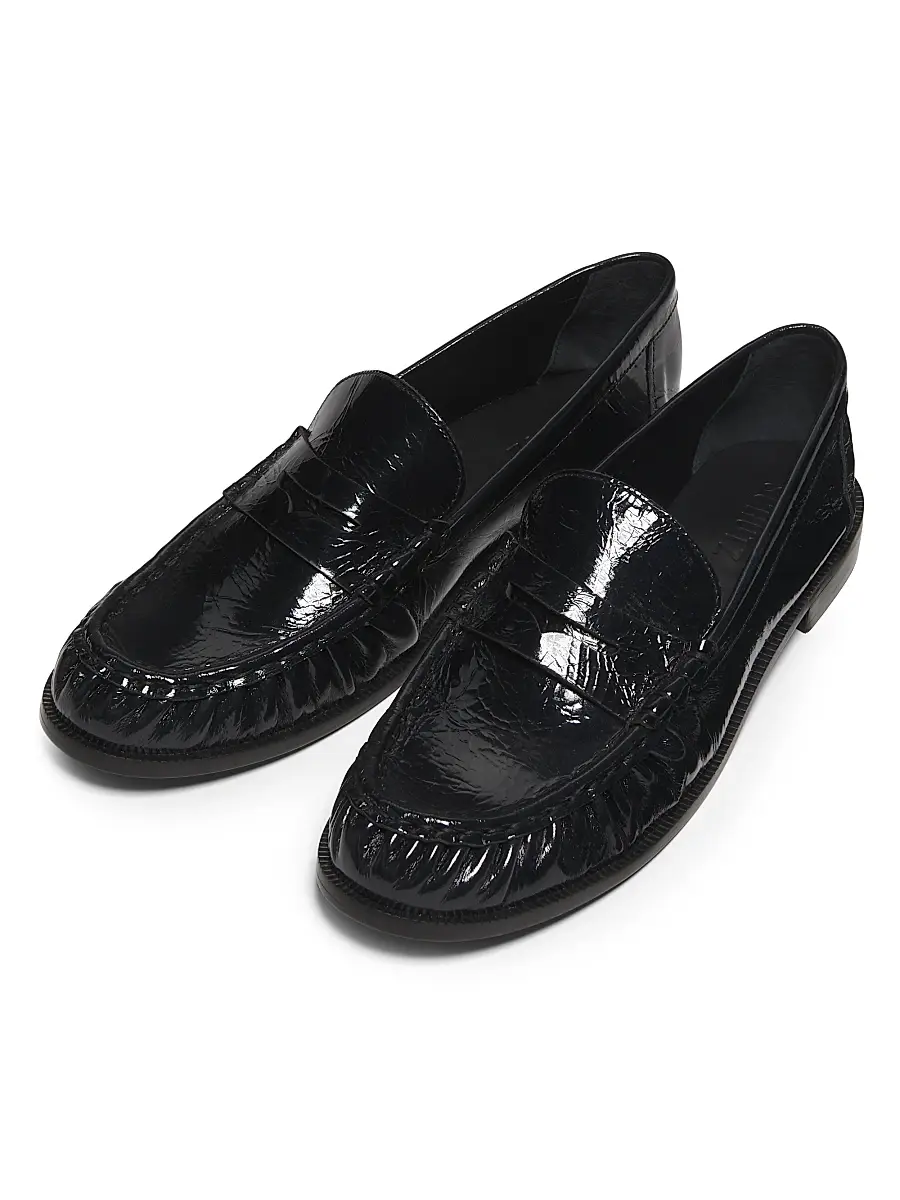 Schutz Women's Tyche Patent Leather Penny Loafers | Thumbnail 4 Schutz Women's Tyche Patent Leather Penny Loafers | Thumbnail 4