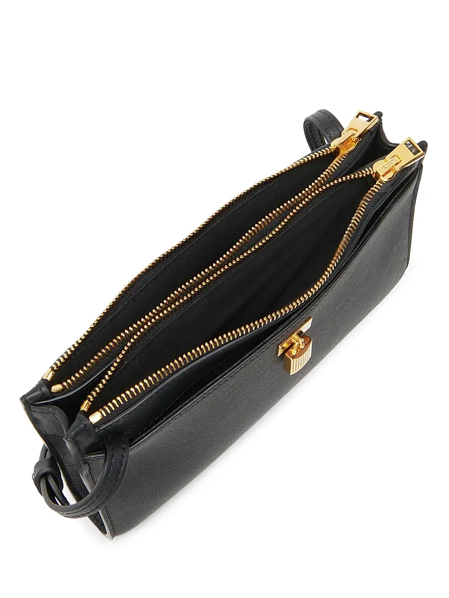 TOM FORD Women's Padlock Mini Leather Shoulder Bag - Black | Thumbnail 4 TOM FORD Women's Padlock Mini Leather Shoulder Bag - Black | Thumbnail 4