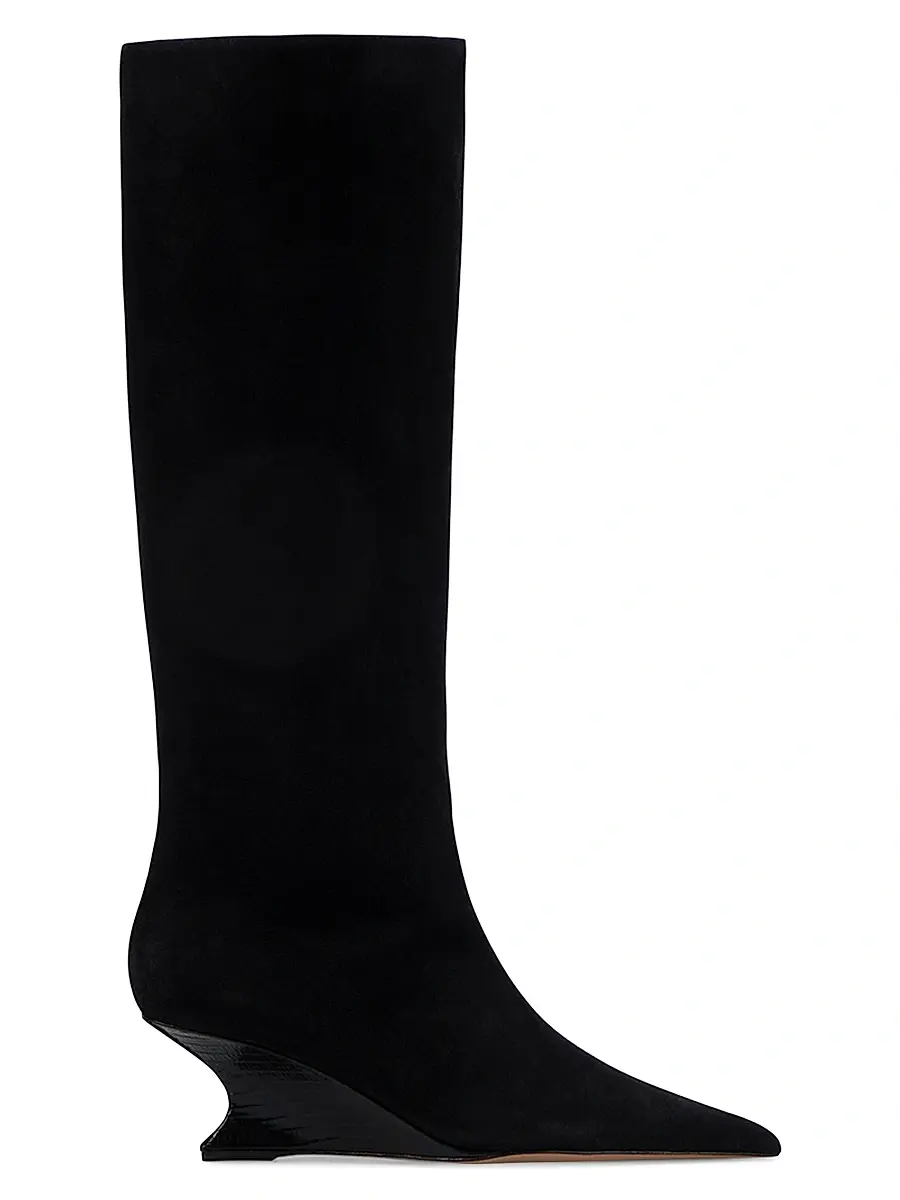 Paris Texas Women's Nina 50MM Leather Knee-High Boots
