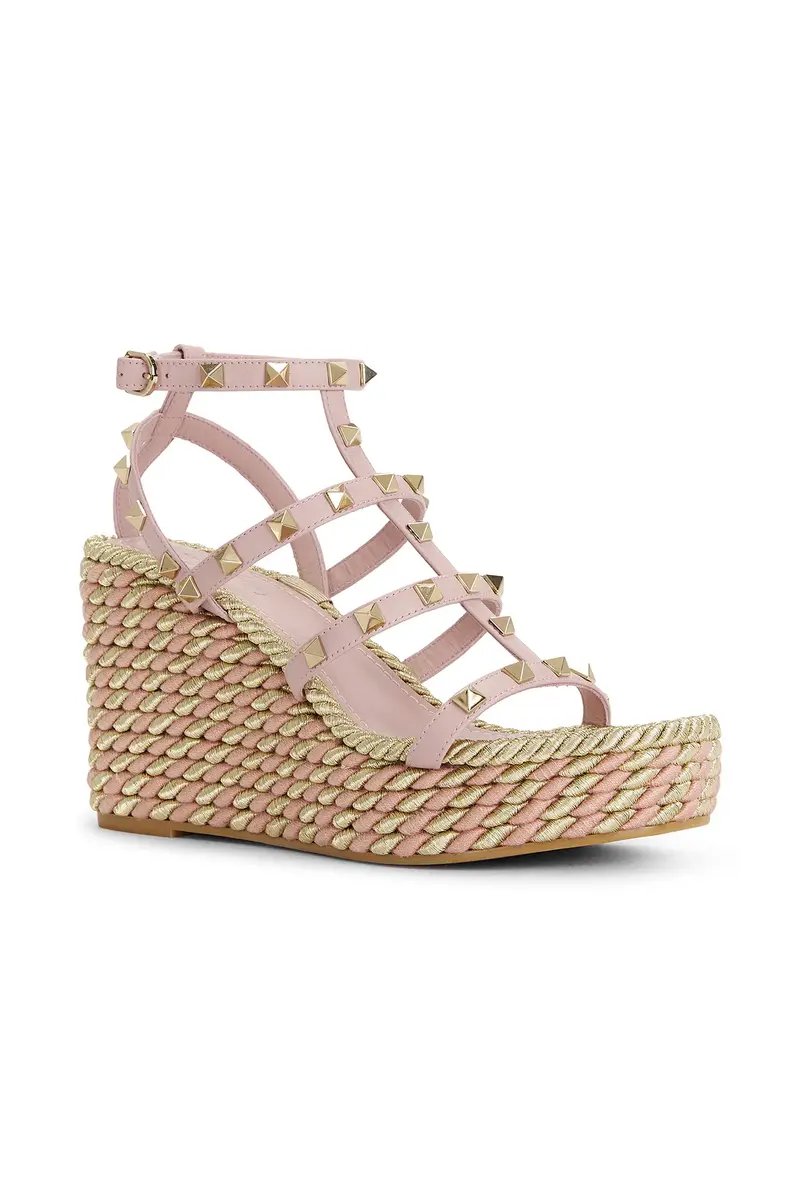 Valentino Garavani Rockstud Torchon Espadrilla Wedge | Thumbnail 2 Valentino Garavani Rockstud Torchon Espadrilla Wedge | Thumbnail 2