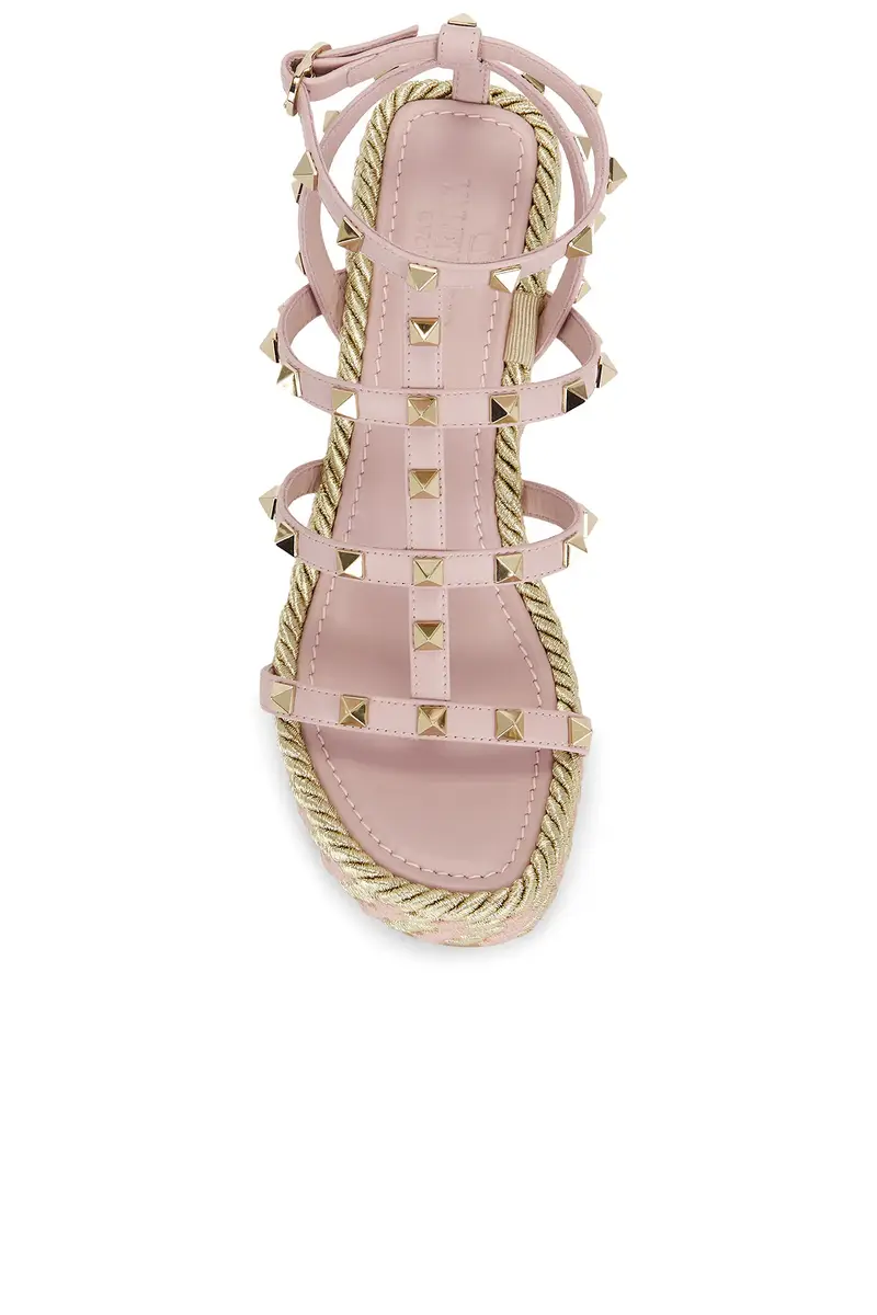 Valentino Garavani Rockstud Torchon Espadrilla Wedge | Thumbnail 4 Valentino Garavani Rockstud Torchon Espadrilla Wedge | Thumbnail 4