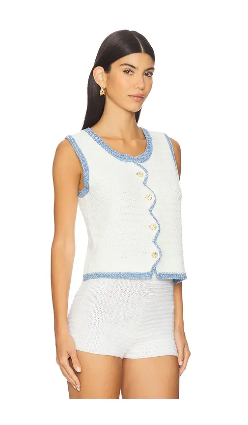 Central Park West Rose Scallop Edge Tank | Thumbnail 2