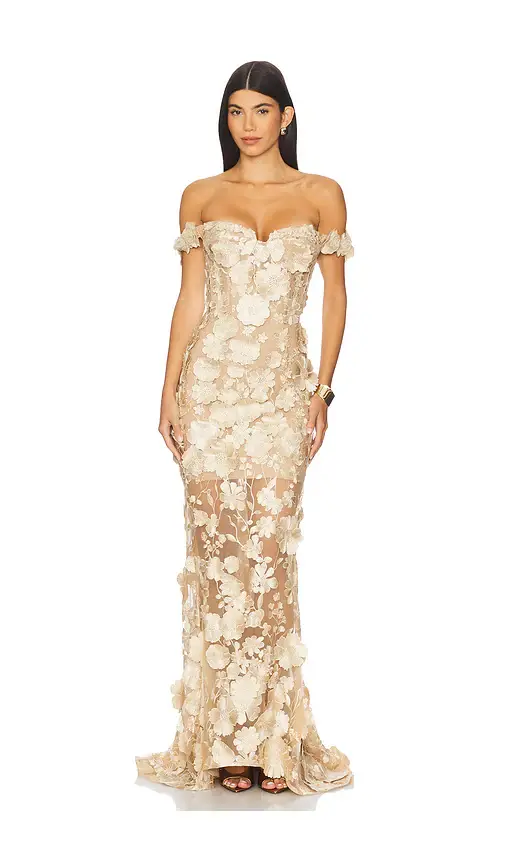 Bronx and Banco Jasmine Off The Shoulder Gown | Image 1 Bronx and Banco Jasmine Off The Shoulder Gown | Image 1