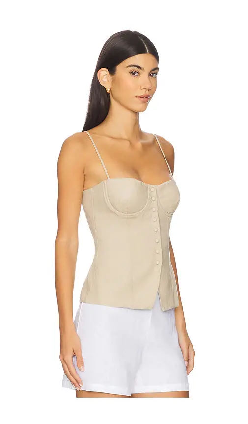 Onia Air Linen Underwire Corset Top | Thumbnail 2 Onia Air Linen Underwire Corset Top | Thumbnail 2