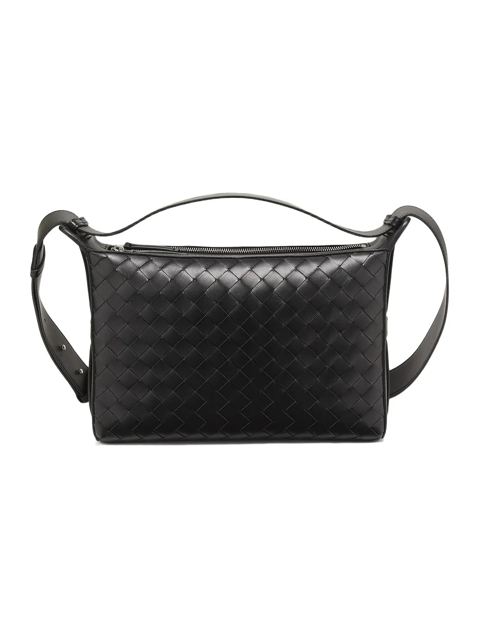 Men's Intrecciato Leather Top Handle Bag Men's Intrecciato Leather Top Handle Bag