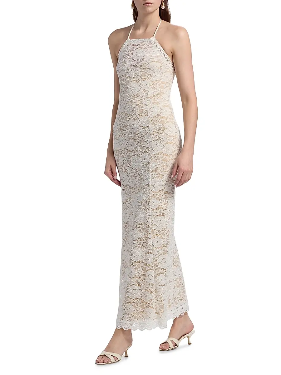 Generation Love Women's Garcia Lace Halterneck Maxi Dress | Thumbnail 2 Generation Love Women's Garcia Lace Halterneck Maxi Dress | Thumbnail 2