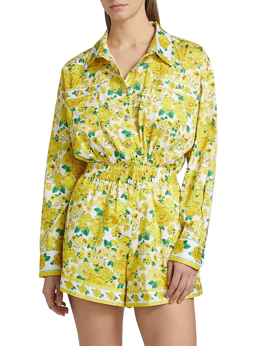 Generation Love Women's Yera Floral Romper | Thumbnail 3