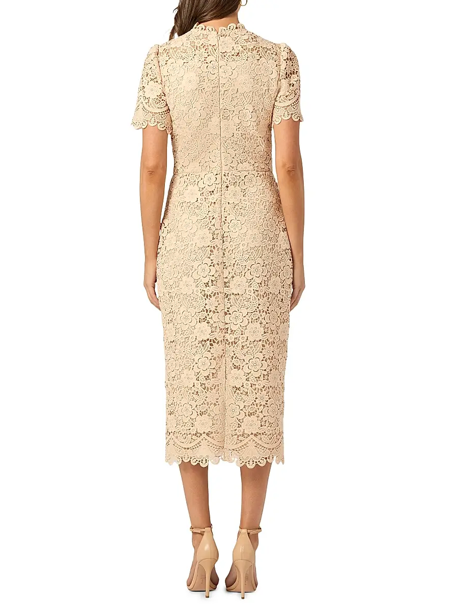 Shoshanna Women's Vivienne Lace Midi-Dress | Thumbnail 3 Shoshanna Women's Vivienne Lace Midi-Dress | Thumbnail 3