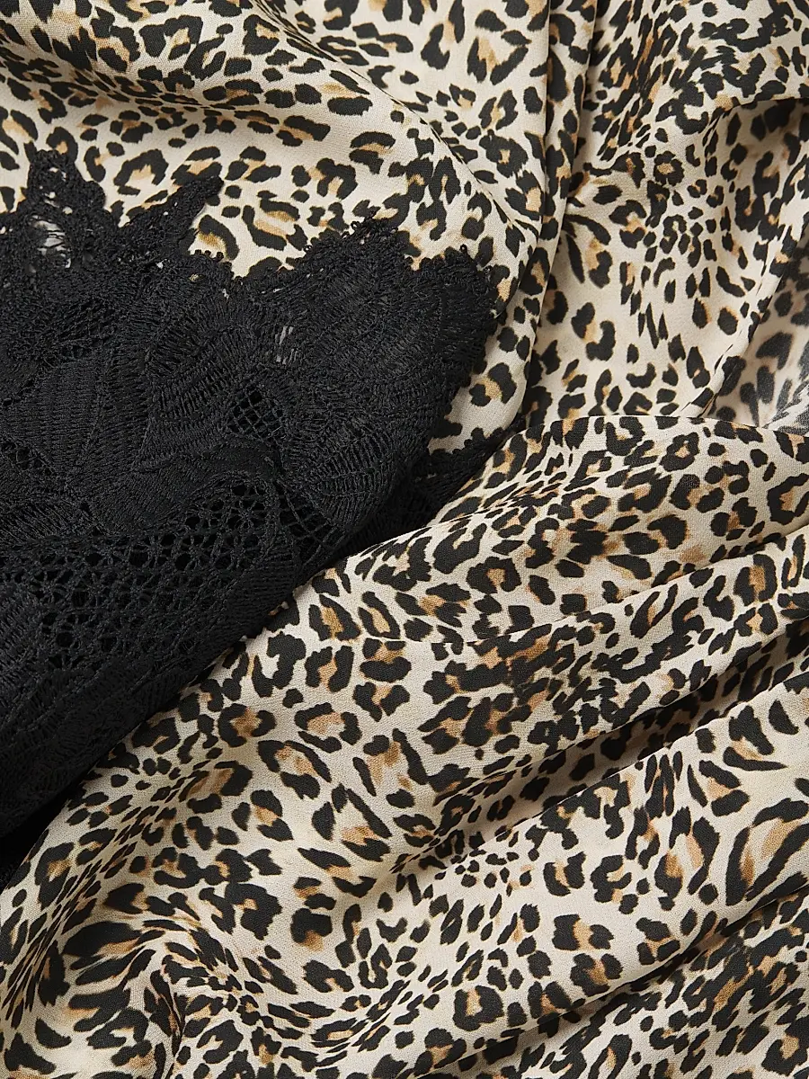 Ungaro Women's Abi Leopard-Print Silk Georgette Blouse | Thumbnail 6 Ungaro Women's Abi Leopard-Print Silk Georgette Blouse | Thumbnail 6