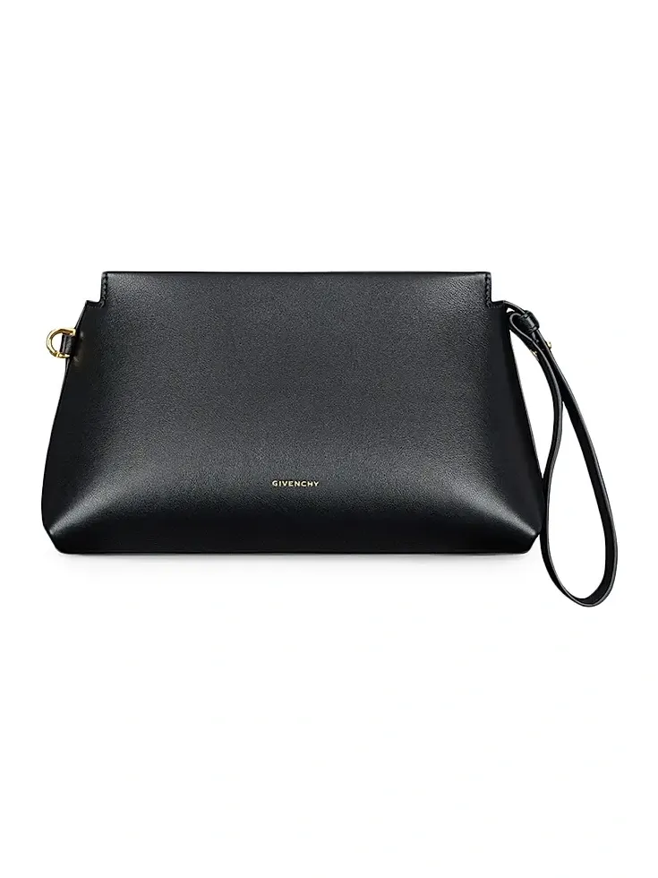 Givenchy Women's Day Pouch in Shiny Leather - Black