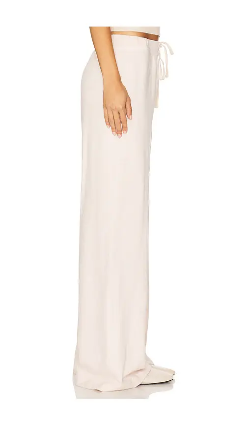 ÉTERNE Drawstring Lightweight French Terry Wide Leg Sweatpant | Thumbnail 2