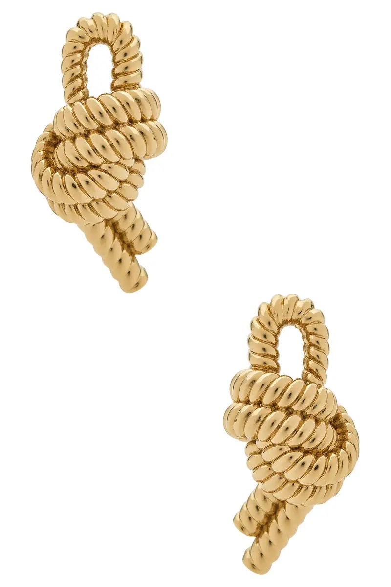 RABANNE Twisted Dangle Earrings