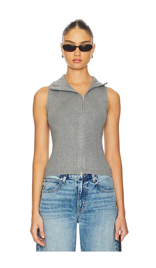 Geel Double Zip Vest | Thumbnail 2 Geel Double Zip Vest | Thumbnail 2