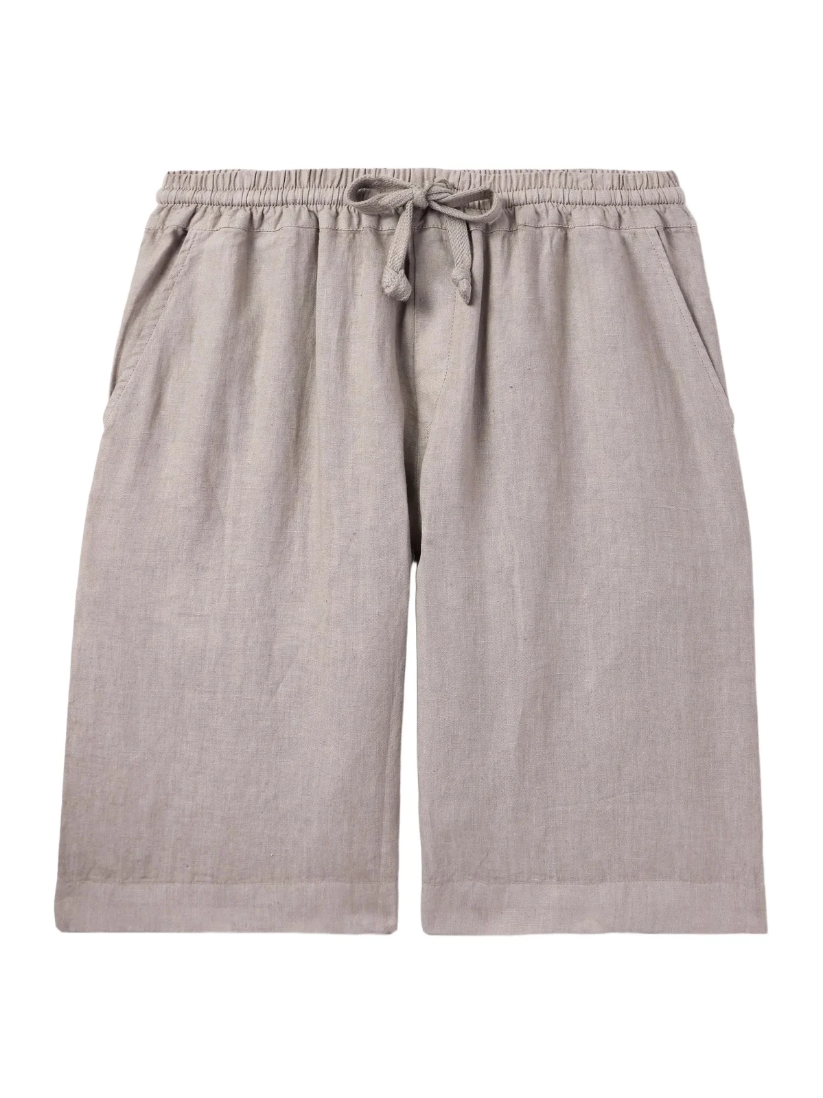 FEDELI Vico Straight-Leg Linen Drawstring Shorts - Men