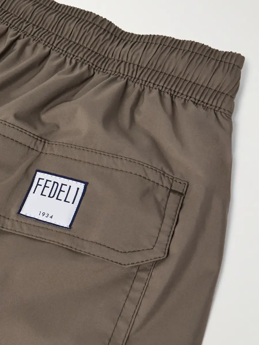FEDELI Madeira Airstop Straight-Leg Mid-Length Swim Shorts - Men | Thumbnail 4