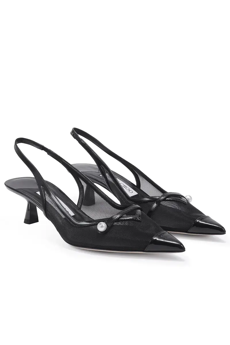 Jimmy Choo Amita Slingback Pump - Black | Thumbnail 6
