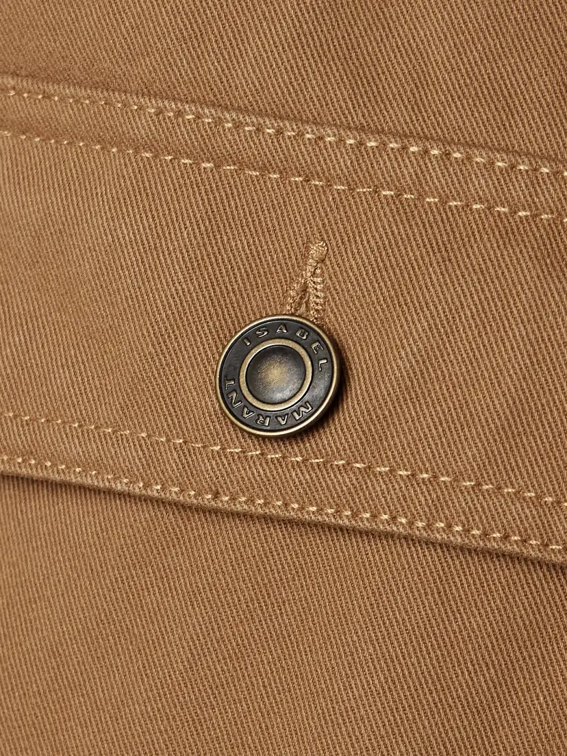 Isabel Marant Ninon Corduroy-trimmed Cotton-twill Jacket | Thumbnail 5
