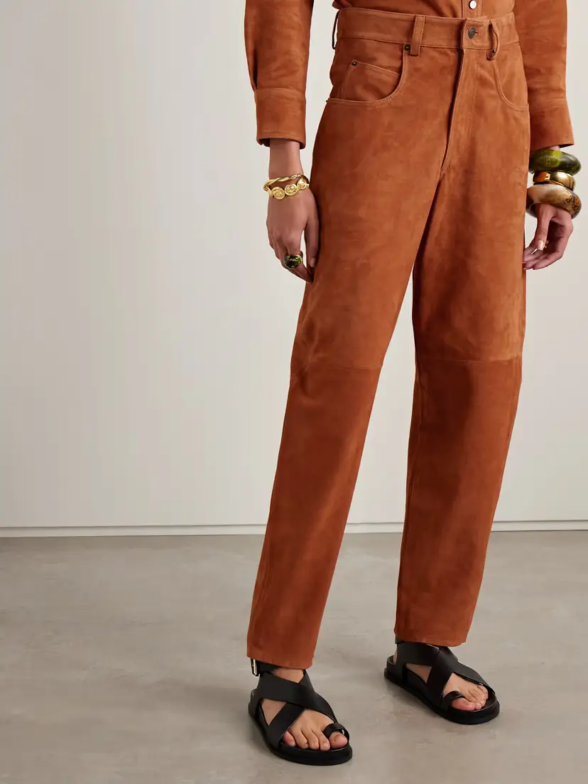 Isabel Marant Darielle Suede Tapered Pants | Thumbnail 3