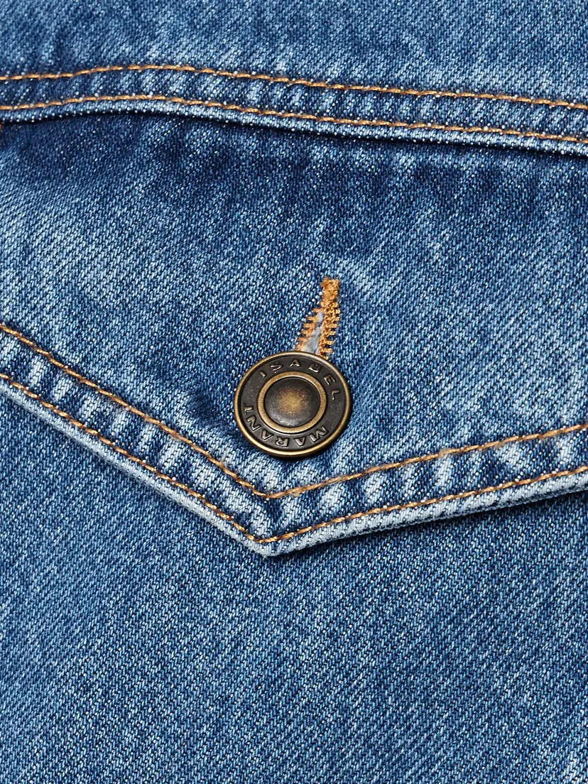 Isabel Marant Pimia Oversized Fleece-lined Padded Denim Jacket | Thumbnail 5