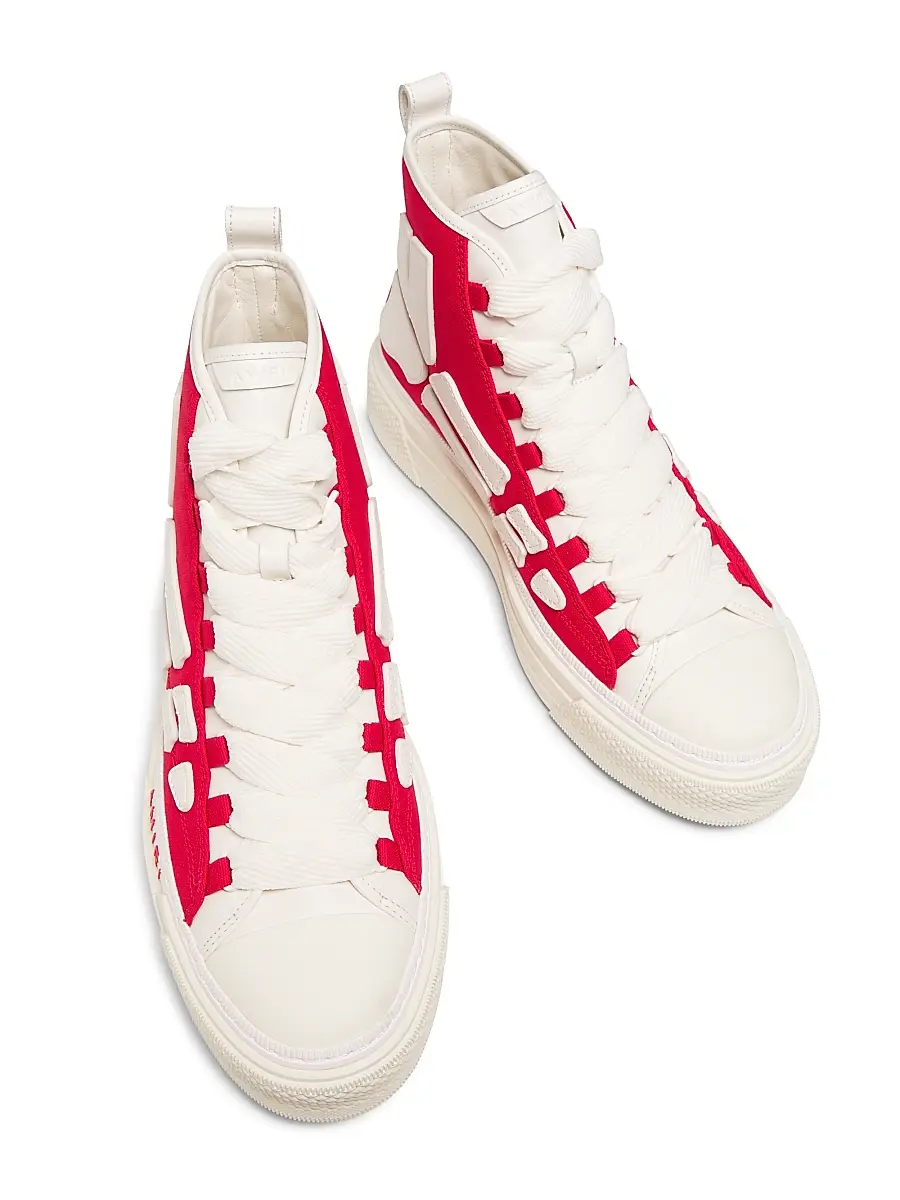 AMIRI Men's Skel Court High-Top Sneakers | Thumbnail 4
