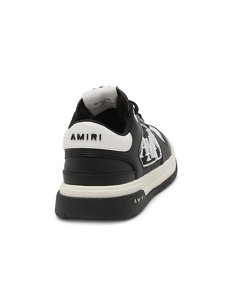 AMIRI Women's Leather Logo Platform Sneakers | Thumbnail 3