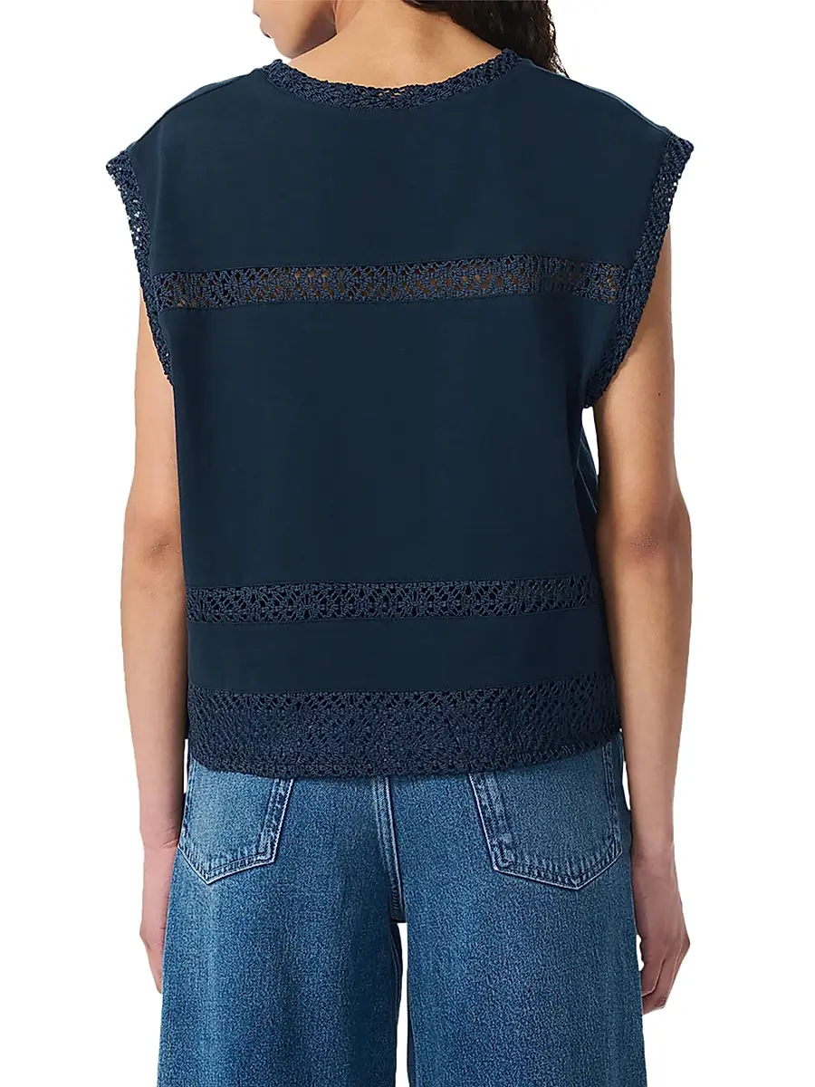 rag & bone Women's Rosie Lace-Trim Cotton Tank | Thumbnail 4 rag & bone Women's Rosie Lace-Trim Cotton Tank | Thumbnail 4